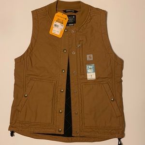 Carhartt Women’s Quilted Vest- Dark Tan- Size Small NWT